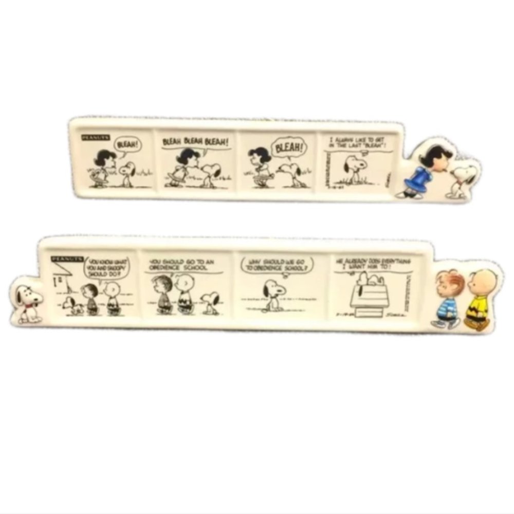 RARE Vintage Peanuts Ceramic Comic Strips